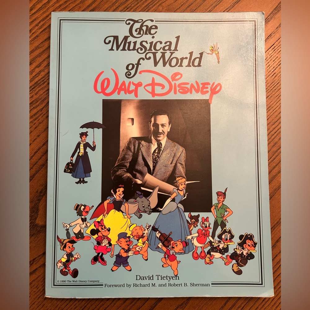 David Tietyen The Musical World of Walt Disney Book (1990 Paperback)